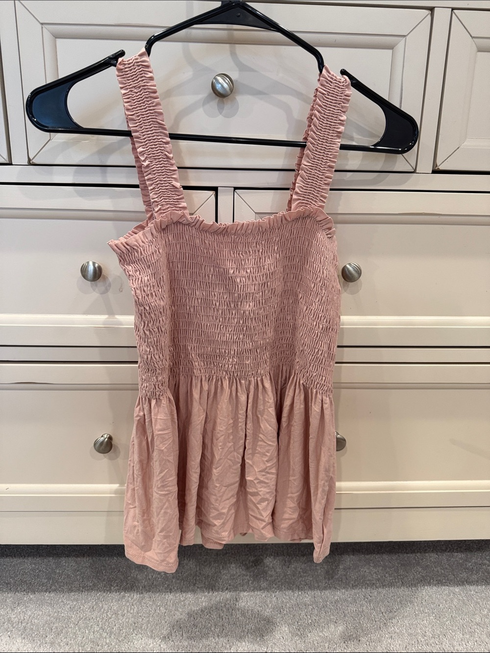 Pink Lily Blush Smocked Tank Top never worn